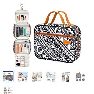 Langwolf Hanging Travel Toiletry Bag Cosmetic Makeup Travel Toiletries Organizer
